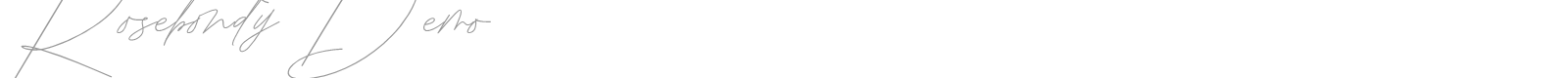 Rosebondy font preview